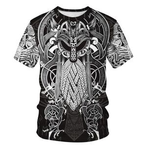 Viking Tattoo 3D Printed T-Shirt Jersey Fashion Short Sleeve Tops Tees Unisex